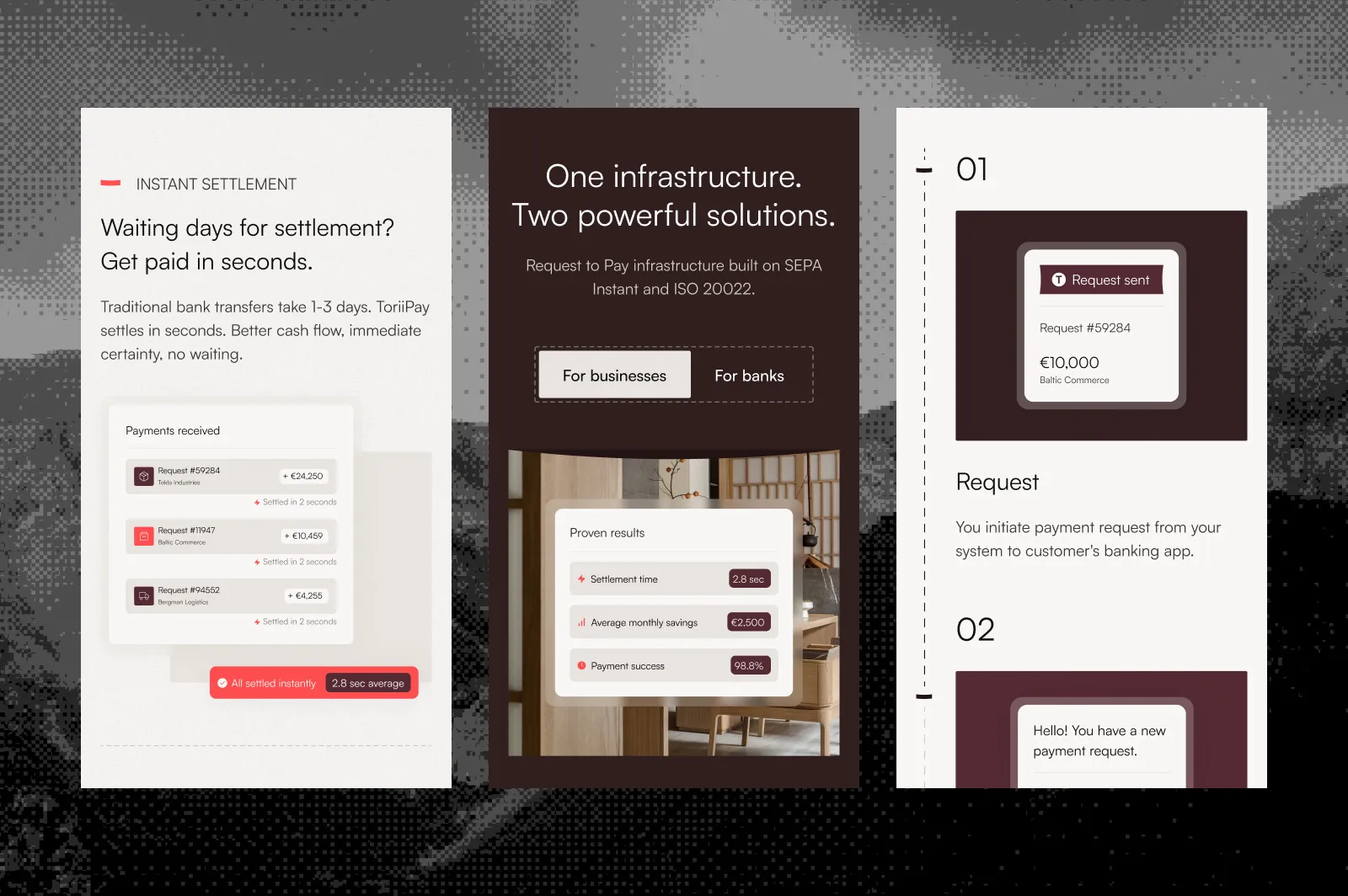 ToriiPay: instant settlement, and one infrastructure for businesses and banks